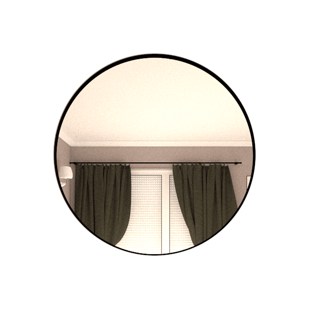 Espejo de Pared Lisboa Plateado 80x80cm Redondo con Marco Metalico - Espejos Decorativos | Bylmo