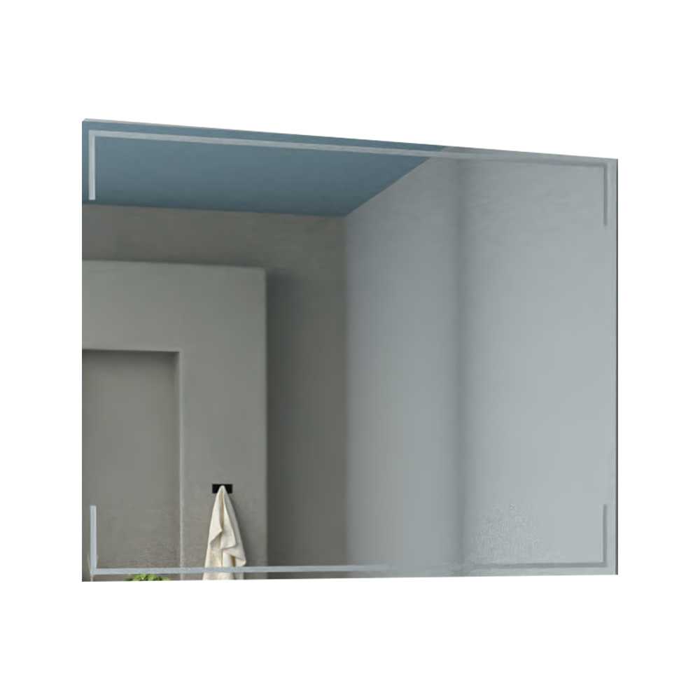 Espejo de Baño Terranova Plateado 80x100cm Rectangular - Espejos Decorativos | Bylmo