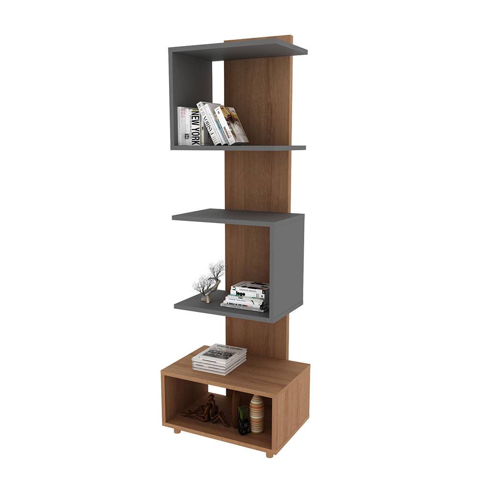 Biblioteca Dolly Almendra y Gris 45 cm - Bibliotecas | Bylmo