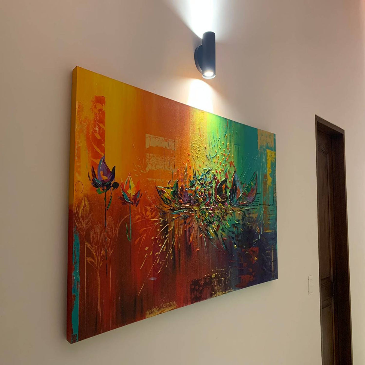 Lámpara de Pared LED Milan Negro 12x18cm de Dos Luces con Bombilla - Iluminacion | Bylmo