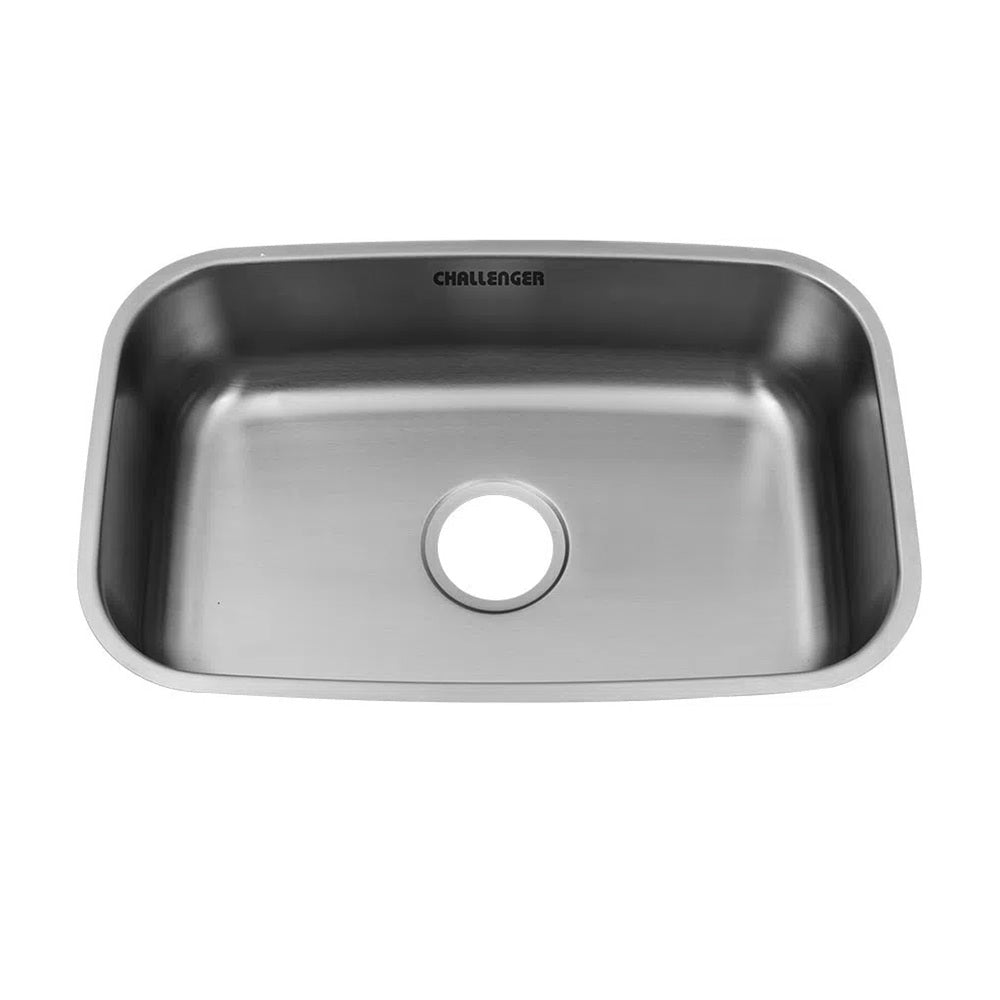 Lavaplatos de Submontar Challenger Acero 59x37cm Rectangular Sencillo y Satinado - Muebles Inferiores | Bylmo