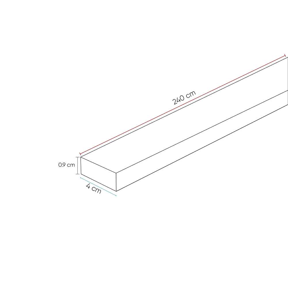 Moldura Carbon Wengue 1.5 x 4 x 240 cm de Interior - Puertas | Bylmo