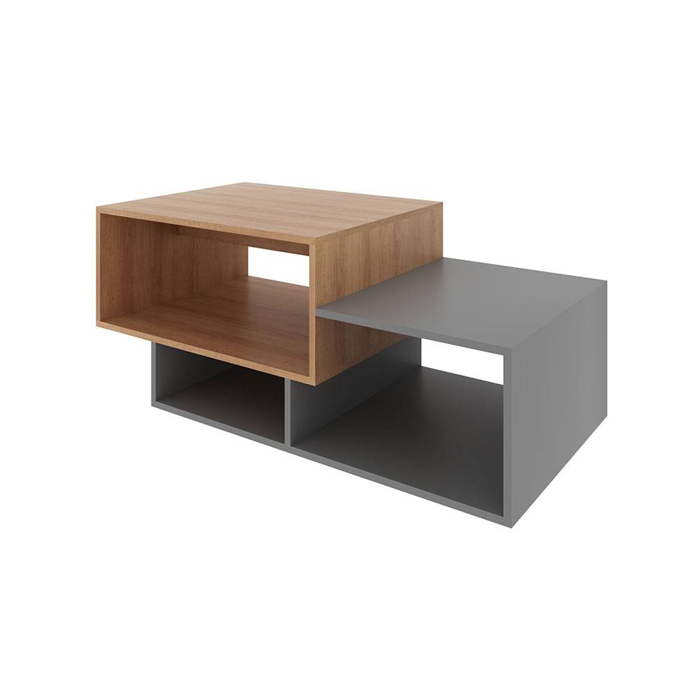 Mesa de Centro Albacete Almendra 110x45.7cm Rectangular y con Compartimientos - Mesas | Bylmo