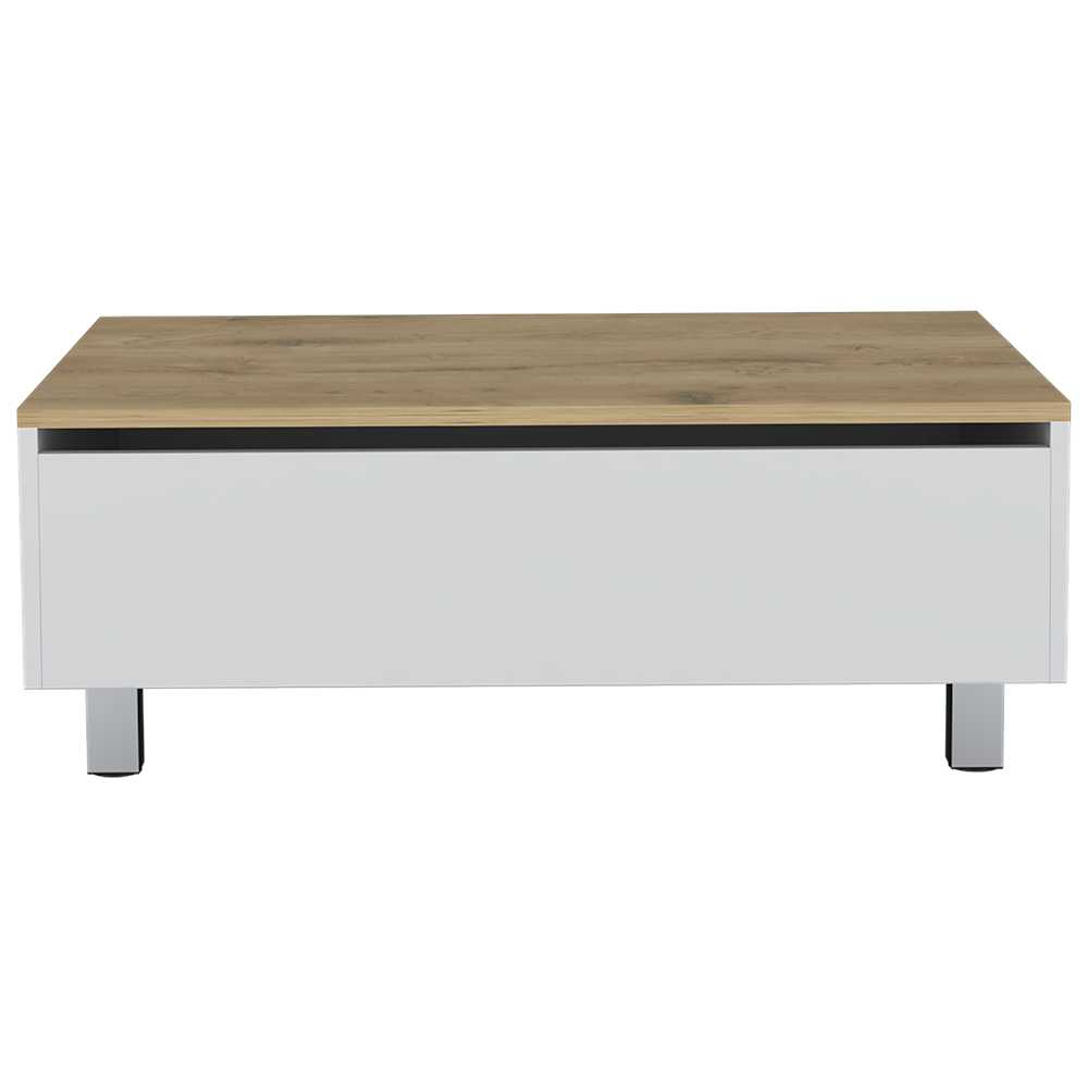 Mesa de Centro Gamba Blanco 80 cm Extensible - Mesas de Centro | Bylmo
