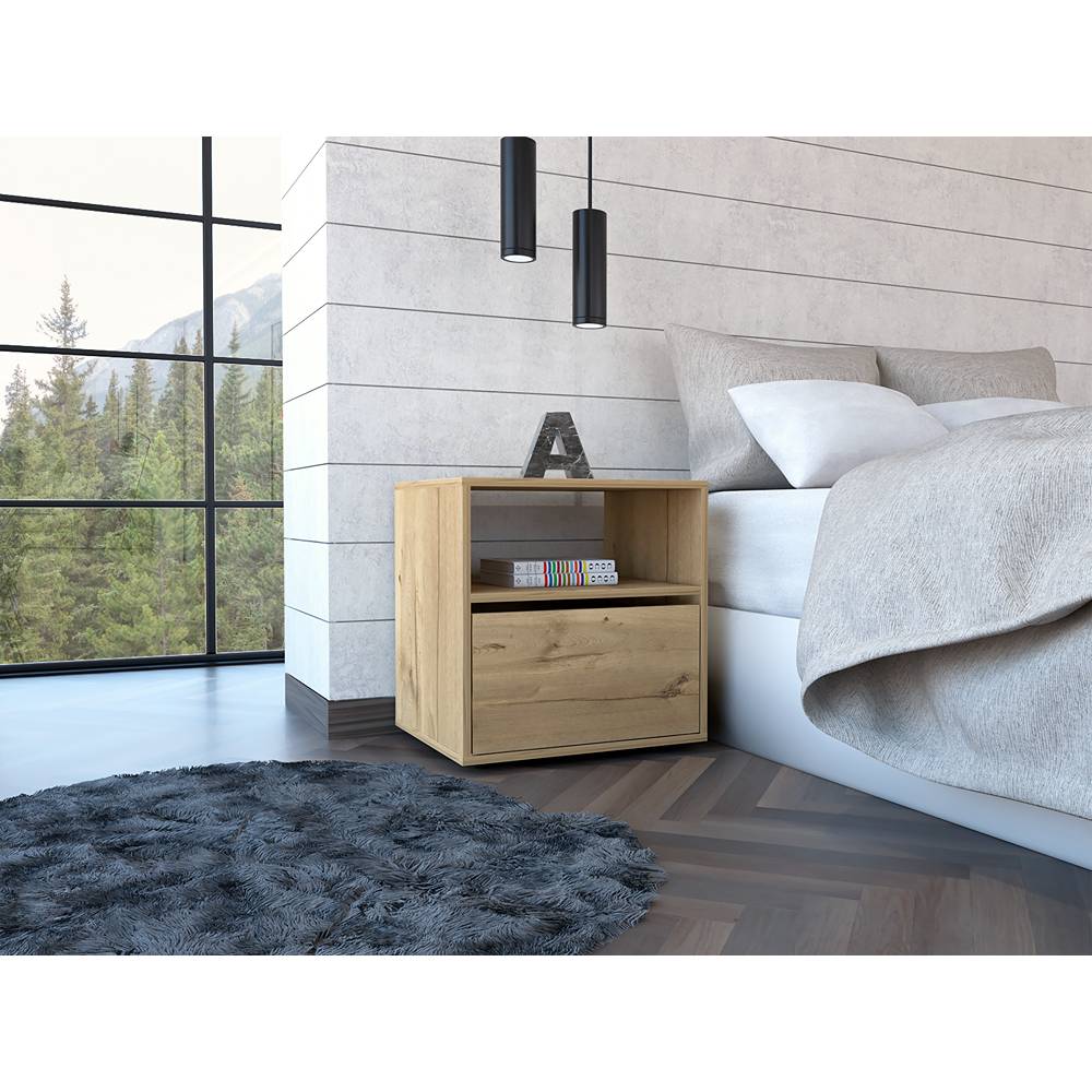 Mesa de Noche Galento Duna 50 cm con Una Puerta - Mesas de Noche | Bylmo