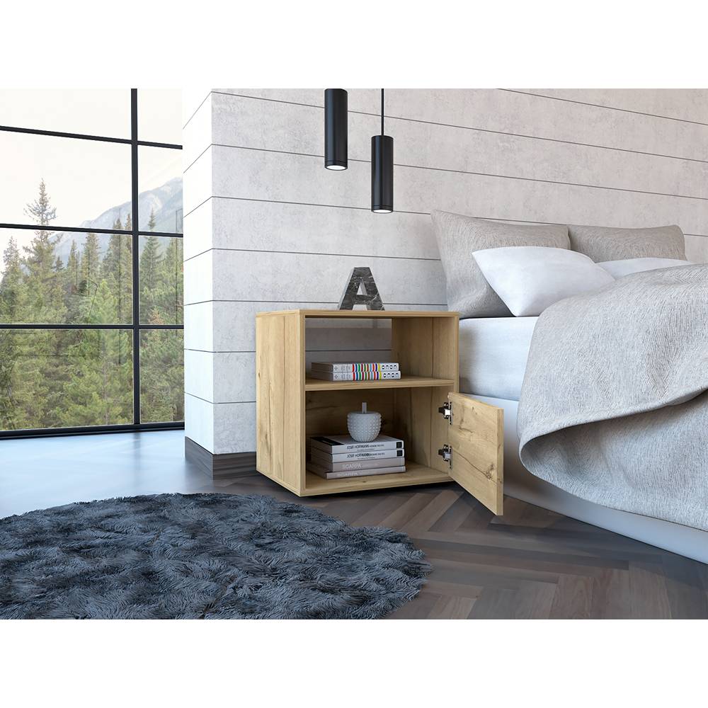 Mesa de Noche Galento Duna 50 cm con Una Puerta - Mesas de Noche | Bylmo