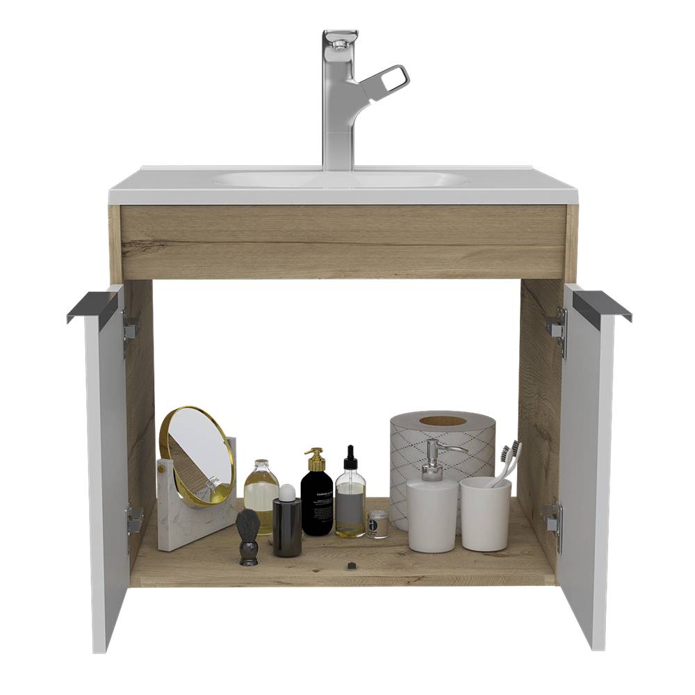 Mueble para Lavamanos Carter Duna 60x53.5cm Individual con Lavamanos con Dos Puertas - Gabinetes | Bylmo