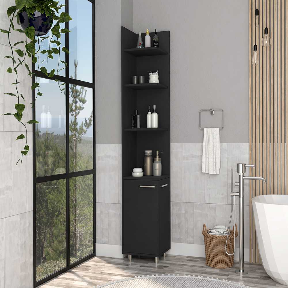 Mueble para Baño HD Wengue 35 cm Esquinero - Muebles para Baño | Bylmo