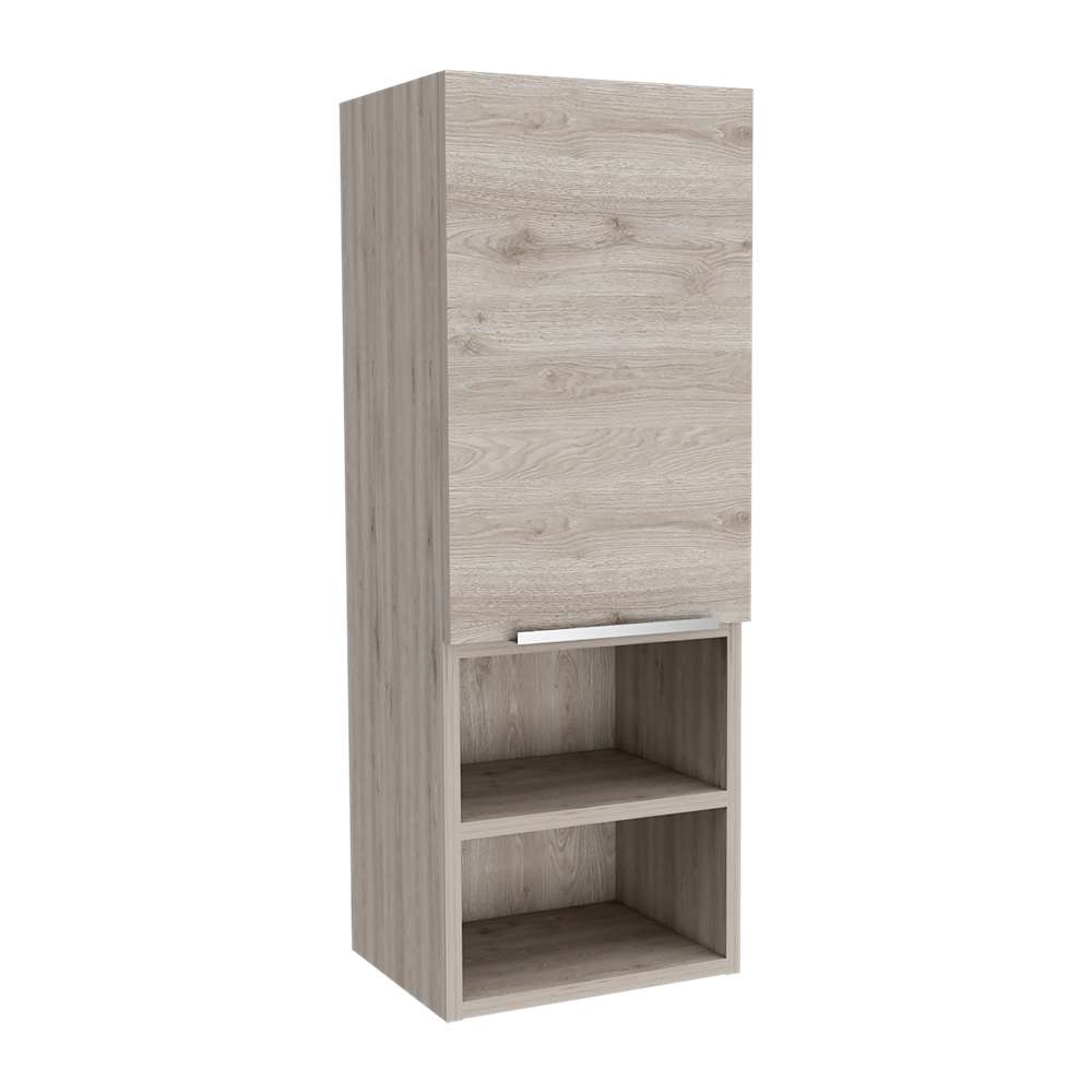 Gabinete de Baño Rectangular Mila Ceniza 30x30cm sin Espejo y con Una Puerta - Muebles para Baño | Bylmo