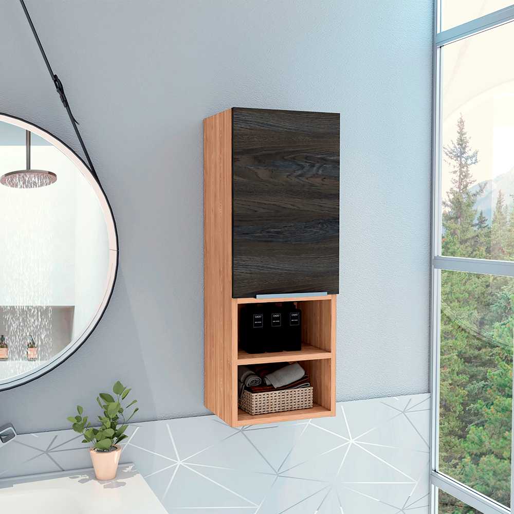 Mueble para Baño Mila Miel 30 cm con Entrepaños - Muebles para Baño | Bylmo