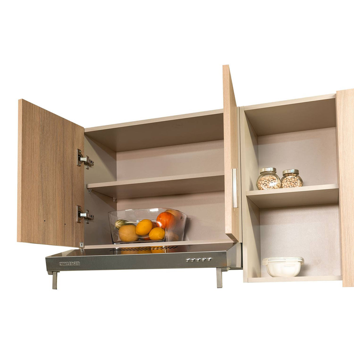 Mueble Superior con Cinco Puertas Snow Amber 180 cm - Cocinas | Bylmo