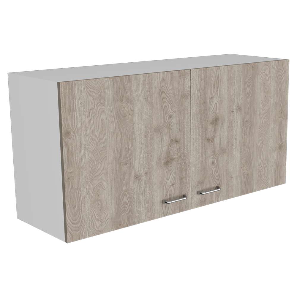 Mueble Superior de Cocina Napoles Blanco 100x100cm sin Entrepaños y con Dos Puertas - Muebles Superiores | Bylmo