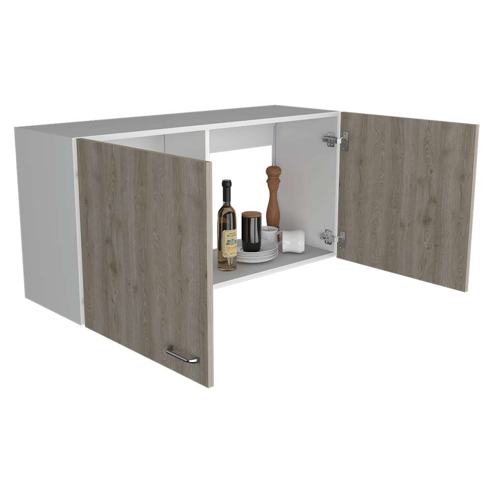 Mueble Superior de Cocina Napoles Blanco 100x100cm sin Entrepaños y con Dos Puertas - Muebles Superiores | Bylmo
