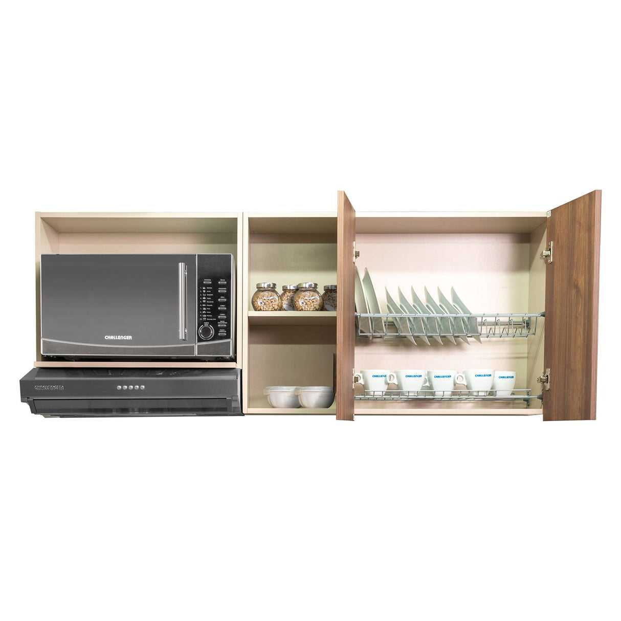 Mueble Superior con Dos Puertas Salt Dark 150 cm - Cocinas | Bylmo