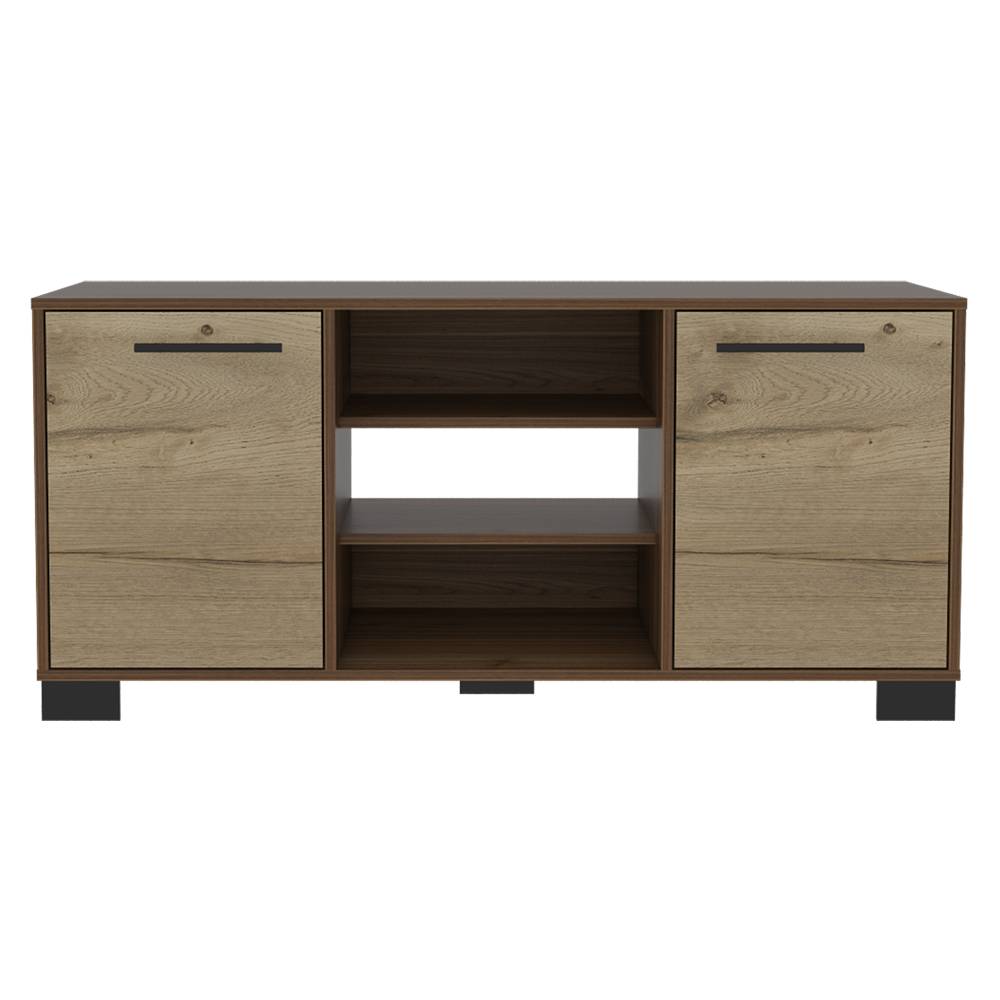 Rack de TV Marsella Gales 123.3x56.7cm Para TV Hasta 50 Pulgadas con Dos Cajones y con Patas - Muebles para TV | Bylmo
