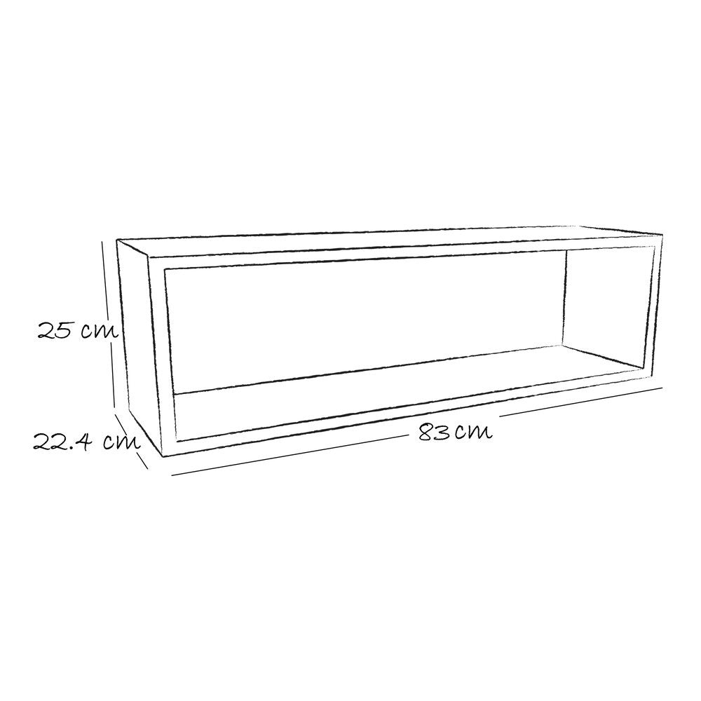 Repisa Lila 83 cm Rectangular Flotante - Repisas y Percheros | Bylmo