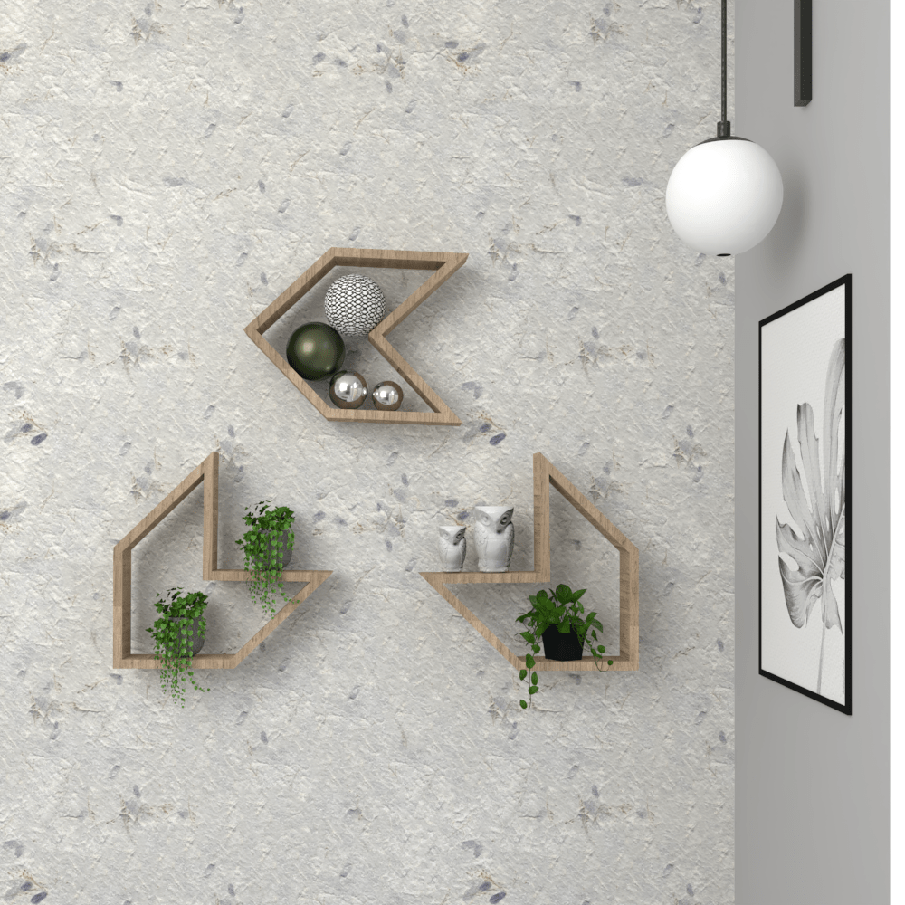 Set de 3 Repisas Saeta Rovere 37 cm - Repisas y Percheros | Bylmo