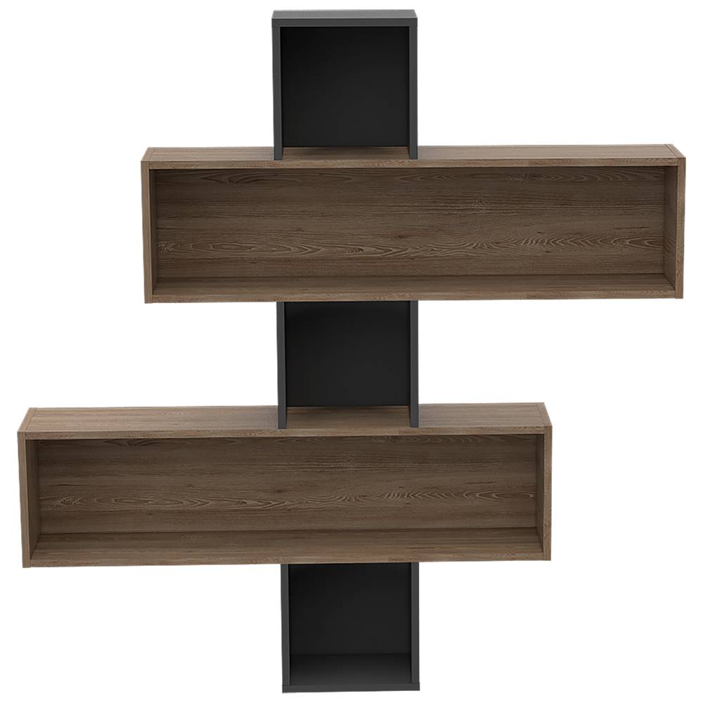 Repisa Wall Miel 127.1x20.1cm Rectangular Flotante con Dos Entrepaños - Repisas y Percheros | Bylmo