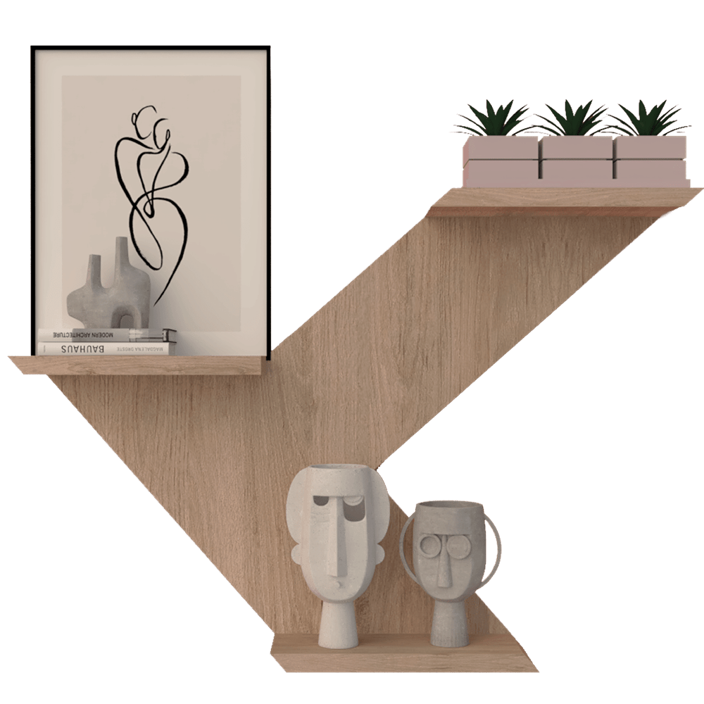 Repisa Yatra Rovere 45 cm - Repisas y Percheros | Bylmo