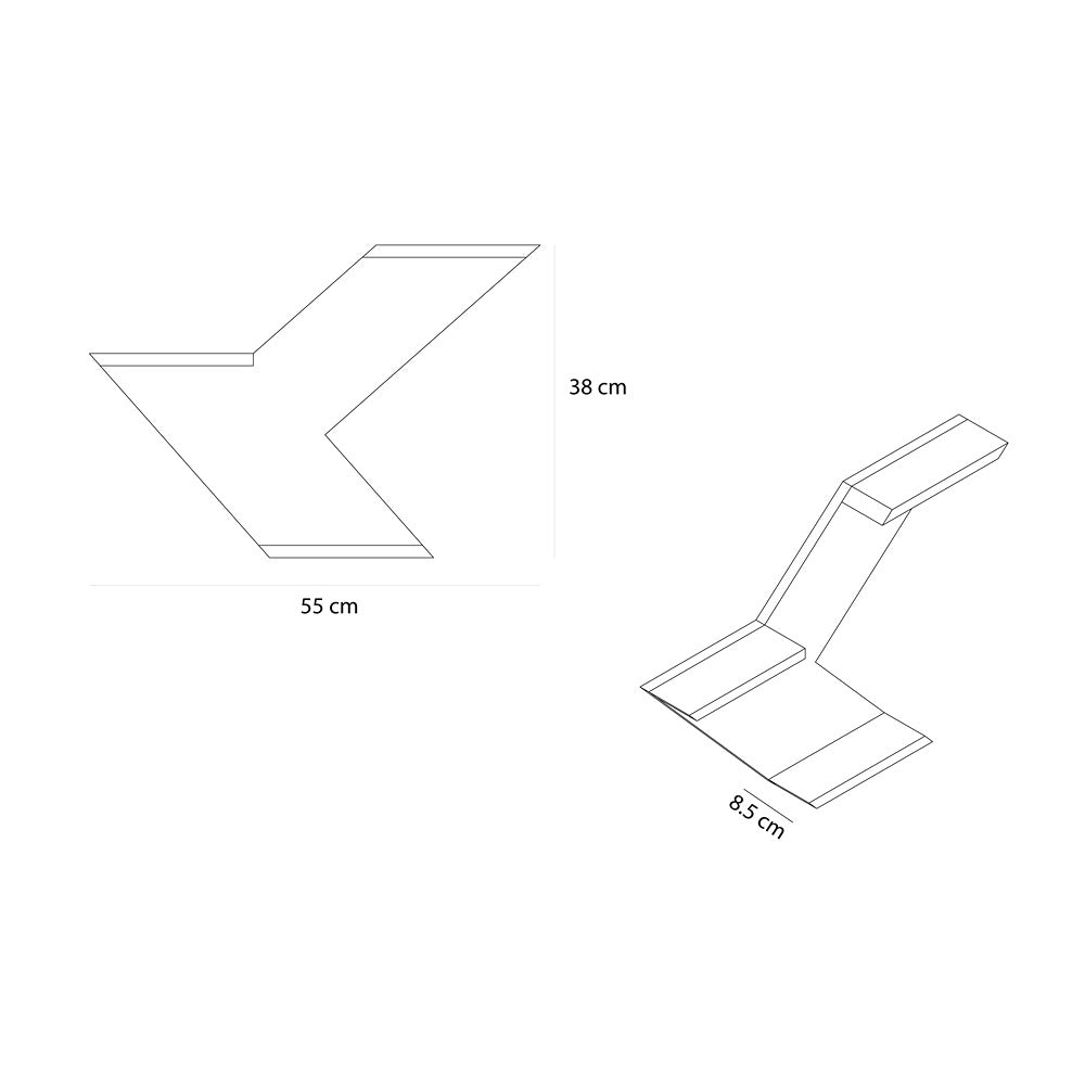 Repisa Yatra Rovere 45 cm - Repisas y Percheros | Bylmo