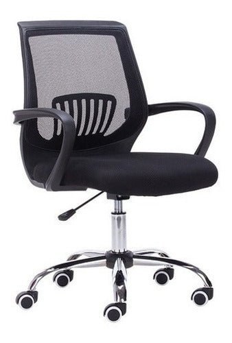 Silla Ejecutiva Opera Negro 61x47cm con Apoya Brazos - Sillas de Oficina | Bylmo