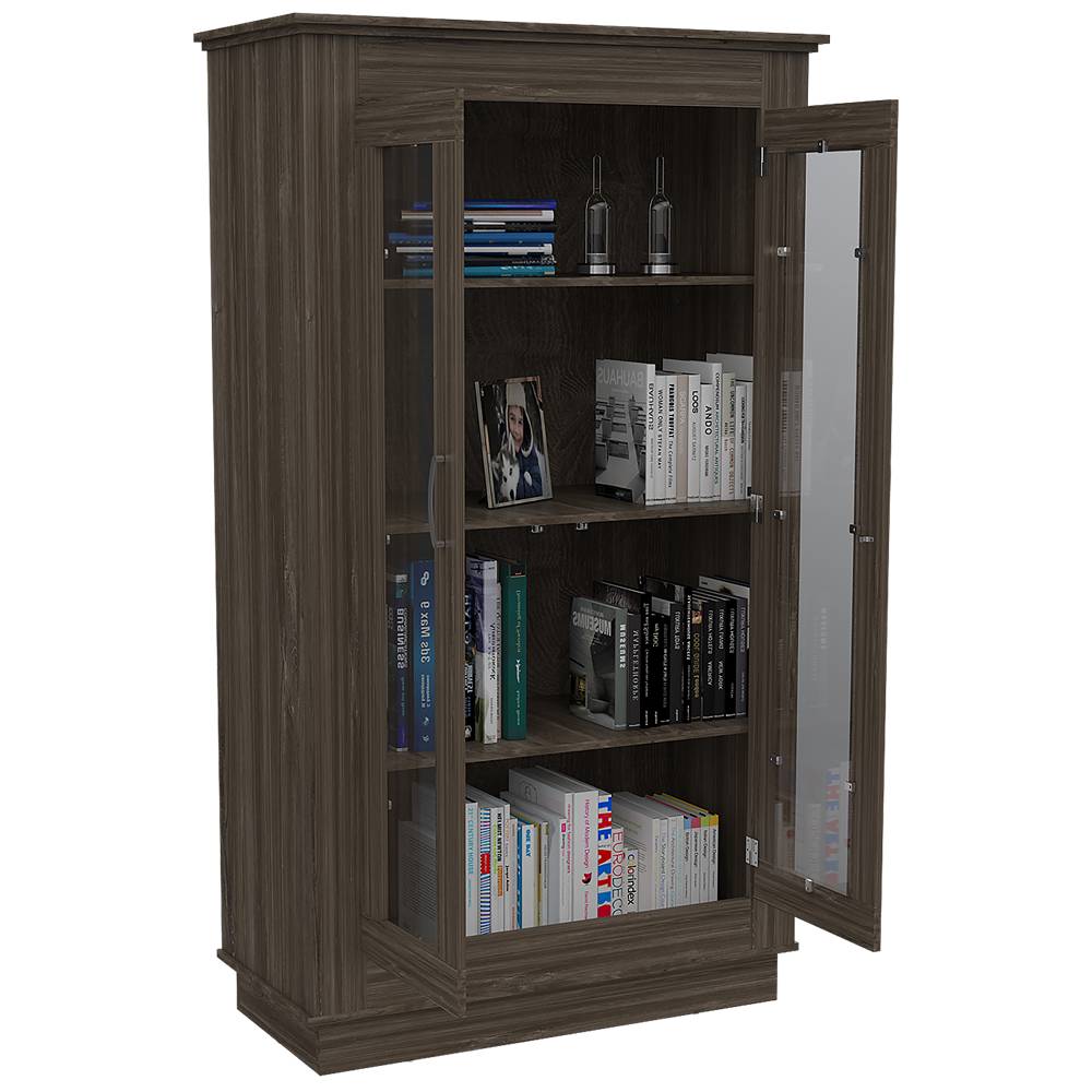 Vitrina Alcamo Siena 103x180cm con Cuatro Compartimientos - Bibliotecas | Bylmo