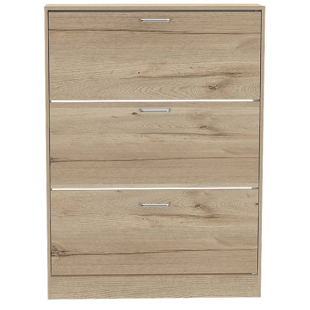 Zapatero Z 94 Duna y Blanco 94.2x128.7cm Vertical de Tres Niveles para Seis pares de Zapatos - Closets | Bylmo