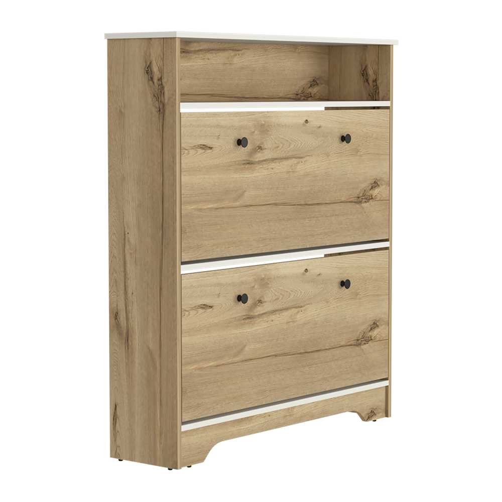 Zapatero Bi Color Duna 100x116.2cm Horizontal de Dos Niveles para Seis pares de Zapatos - Zapateros | Bylmo