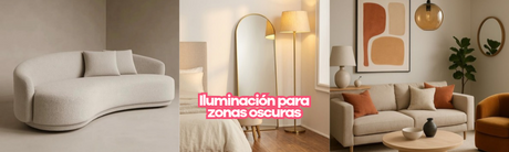 Iluminación y Muebles para Zonas Oscuras o Sin Ventana