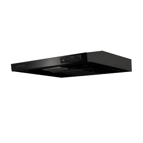 Campana Challenger Horizontal Negro 59.7x8cm 110 Voltios de Dos Velocidades - CAMPANAS Y EXTRACTORES | Bylmo