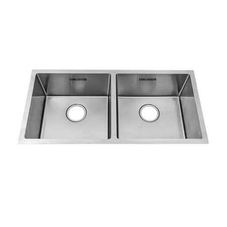 Lavaplatos de Submontar Challenger Gris 86x22cm Rectangular Doble sin Grifería - COCINAS | Bylmo