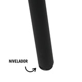 Comedor Look Amaretto y Negro 90x75cm Cuadrado de Cuatro Puestos y sin Sillas - Comedores | Bylmo