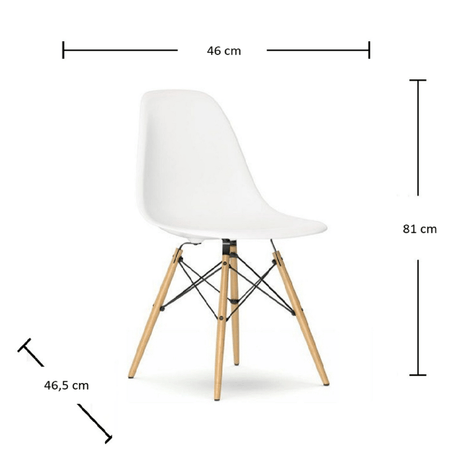 Comedor Like Vienes y Blanco 90x75cm Circular de Cuatro Puestos y con Cuatro Sillas - Comedores | Bylmo