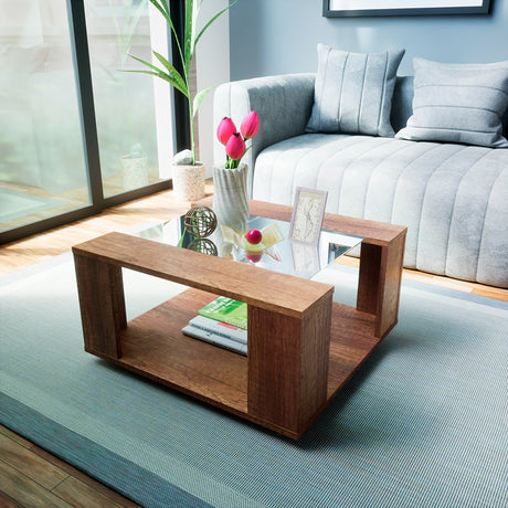 Mesa de Centro Caramelo 60.2x31.7cm Rectangular - Mesas | Bylmo