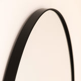 Espejo de Pared Negro 40x40cm Redondo con Marco Metalico - ESPEJOS DE PARED | Bylmo