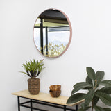 Espejo de Pared Cobre 40x40cm Redondo con Marco Metalico - ESPEJOS DE PARED | Bylmo