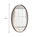 Espejo de Pared Osaka Cobre 60x60cm Redondo con Marco Metalico - ESPEJOS DE PARED | Bylmo