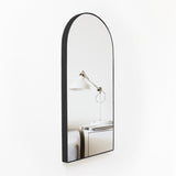 Espejo de Pared Ibiza Negro 40x80cm Arco Superior con Marco Metalico - ESPEJOS DE PARED | Bylmo