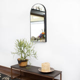 Espejo de Pared Ibiza Negro 40x80cm Arco Superior con Marco Metalico - ESPEJOS DE PARED | Bylmo