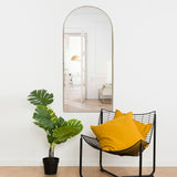 Espejo de Pared Ibiza Dorado 50x100cm Arco Superior con Marco Metalico - ESPEJOS DE PARED | Bylmo