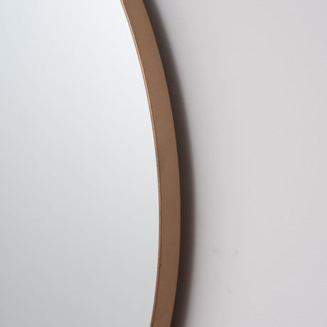 Espejo de Pared Osaka Dorado 80x80cm Redondo con Marco Metalico - ESPEJOS DE PARED | Bylmo