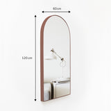 Espejo de Pared Ibiza Cobre 60x120cm Arco Superior con Marco Metalico - ESPEJOS DE PARED | Bylmo