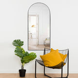 Espejo de Pared Ibiza Negro 60x120cm Arco Superior con Marco Metalico - ESPEJOS DE PARED | Bylmo