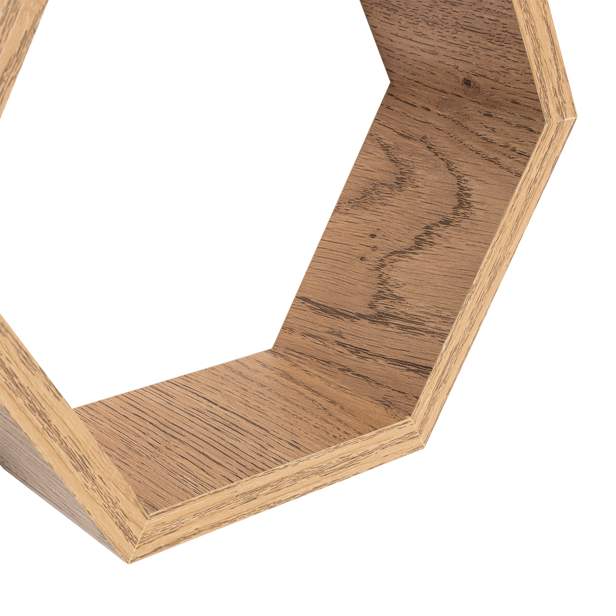 Set de 3 Repisas Hades Beige Claro 25x8cm Hexagonal con Tres Entrepaños - REPISAS | Bylmo