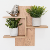 Repisa Molino Beige Claro 40x9.5cm Rectangular con Tres Entrepaños - REPISAS | Bylmo