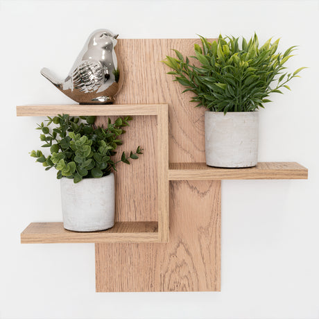 Repisa Molino Beige Claro 40x9.5cm Rectangular con Tres Entrepaños - REPISAS | Bylmo