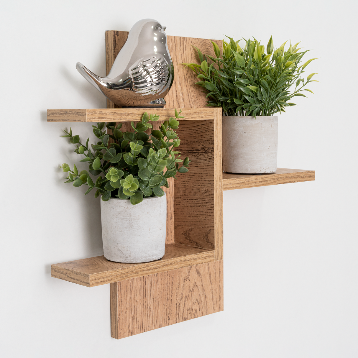 Repisa Molino Beige Claro 40x9.5cm Rectangular con Tres Entrepaños - REPISAS | Bylmo