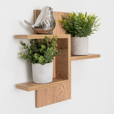 Repisa Molino Beige Claro 40x9.5cm Rectangular con Tres Entrepaños - REPISAS | Bylmo