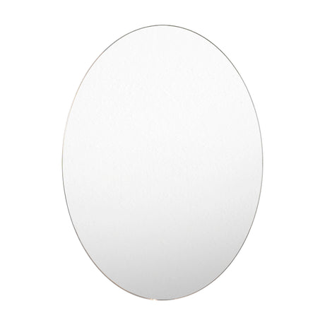 Espejo de Baño Napoli Plateado 45x60cm Ovalado con Biselado - Espejos de Baño | Bylmo