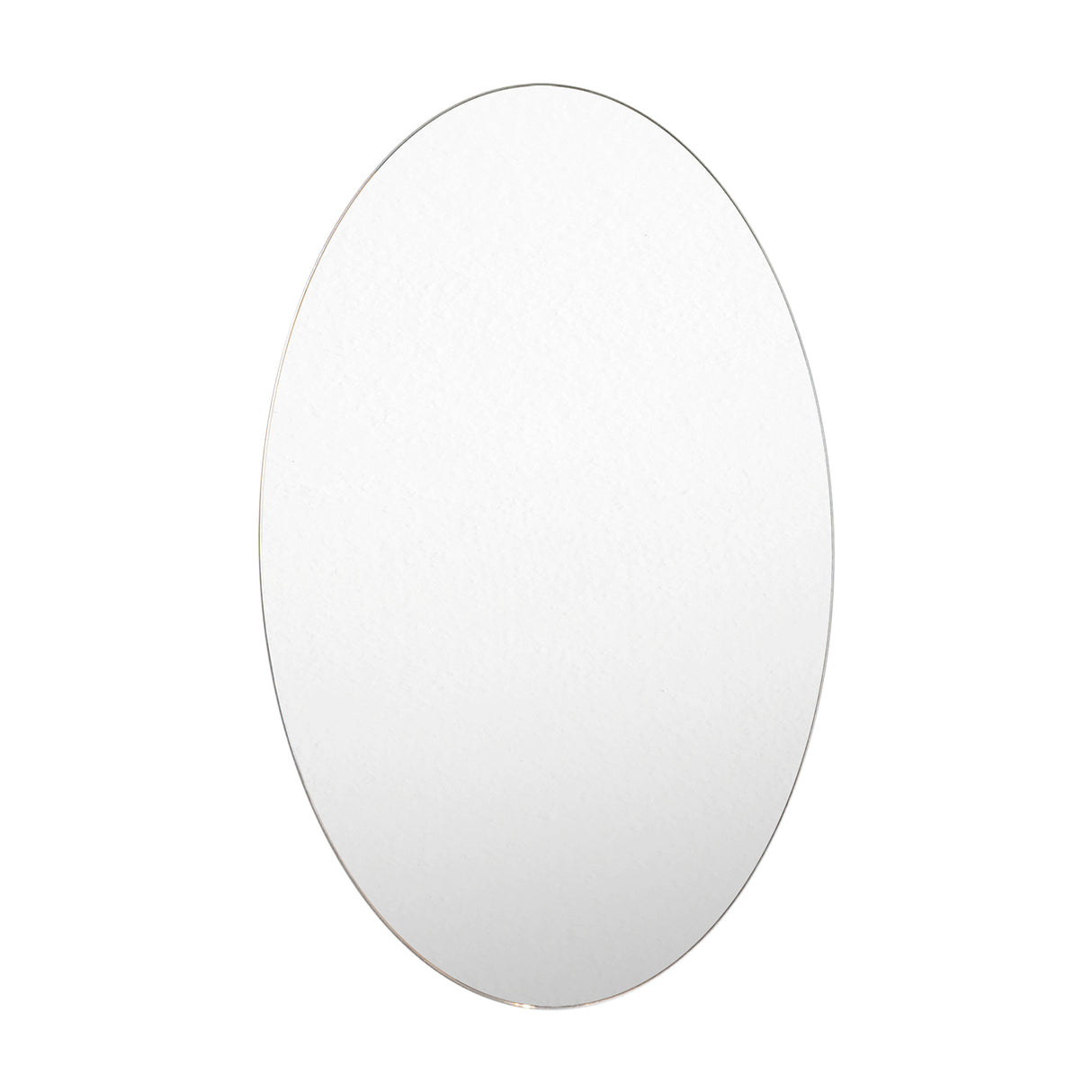 Espejo de Baño Napoli Plateado 45x60cm Ovalado con Biselado - Espejos de Baño | Bylmo